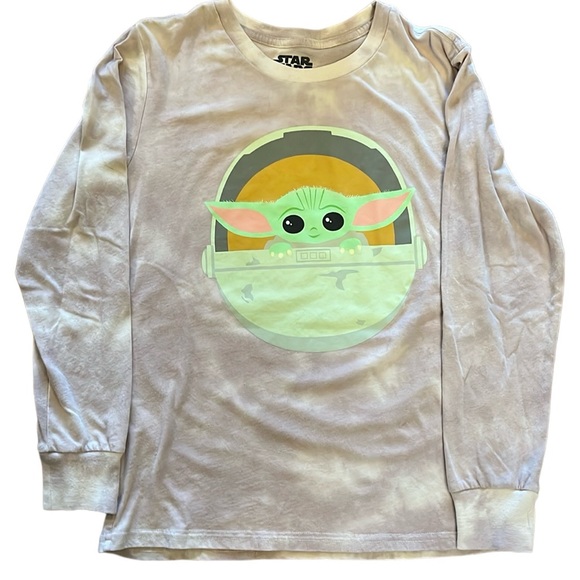 Star Wars Grogu Tie-Dye Long Sleeve Tee - Picture 1 of 3